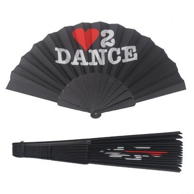 Plastic Frame Fabric Folding Fan