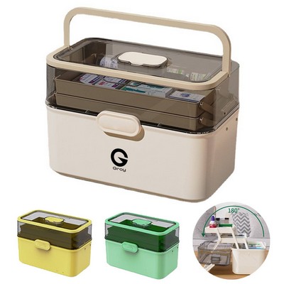 First Aid Medicine Box Organizer