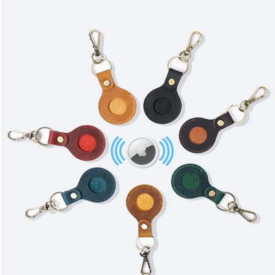 Vintage Crazy Horse Leather Holder for Tracking Devices