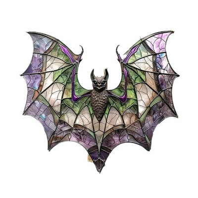 Bat Glass Hanging Decoration