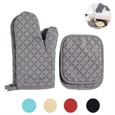 Microwave Oven Gloves With Mat