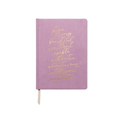 Jumbo Vegan Suede Journal - Affirmations