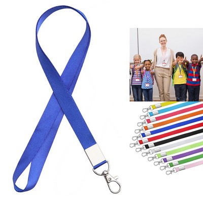 17" Colorful Nylon Neck Strap Lanyard with Hook Clip