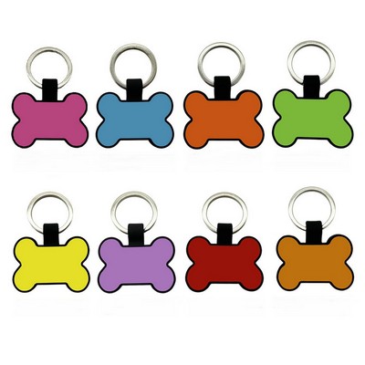 Bone shape silicone Pet ID Tags