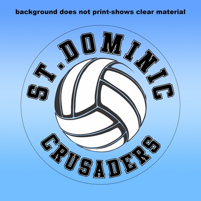 Clear Removable Glass Decals (4"X4") - Removeable. Repositionable. Custom Shape