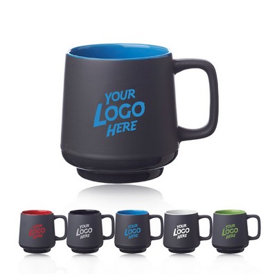 Stackable Ceramic Mug. 17 oz