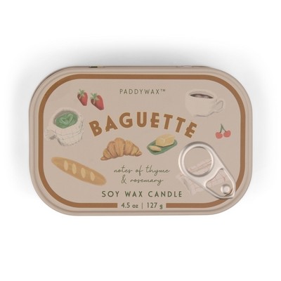 Bistro 4.5 Oz Printed Tin -French Baguette (Candle)