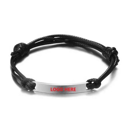 Leather Soft Cord Hand Knot Friendship Bracelet