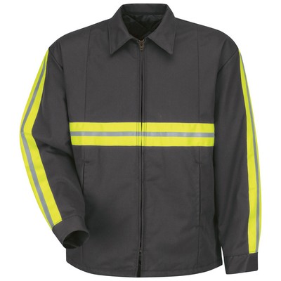Red Kap® Men's Enhanced Visibility Perma-Lined Panel Jacket