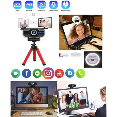 iBank ® Webcam with Microphone for Desktop or Laptop Computers