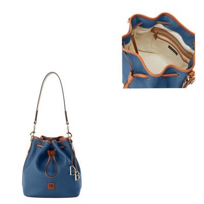 Dooney & Bourke Blue Pebble Grain Drawstring