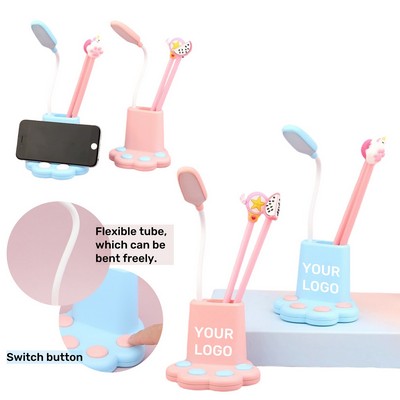Cat Paw Pen Holder Desk Lamp