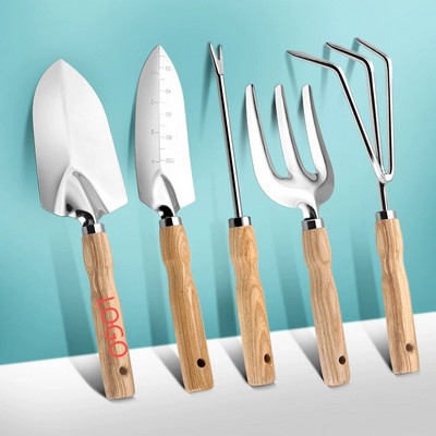 5-Piece Heavy Duty Stainless Steel Garden Tool Set