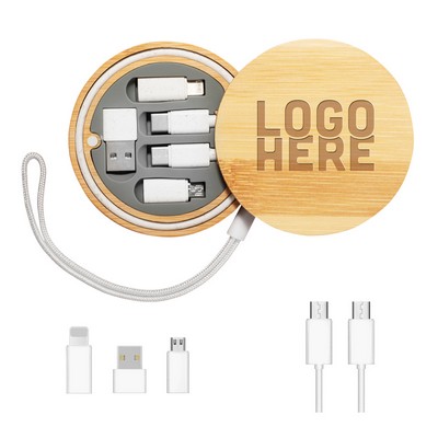 Round Multi-Function Fast Charging Cable Kit