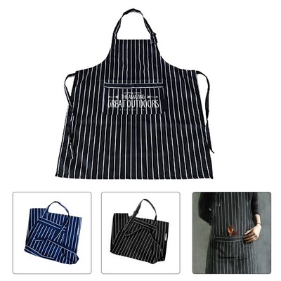 Waterproof Oil Proof Striped Apron
