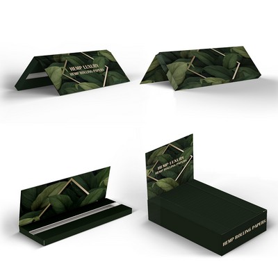1 1/4" Hemp Rolling Papers w/Full Custom Booklets