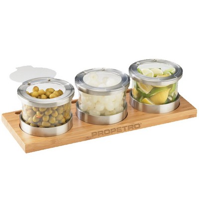 16oz. Bamboo Mixology Jar Garnish Tray