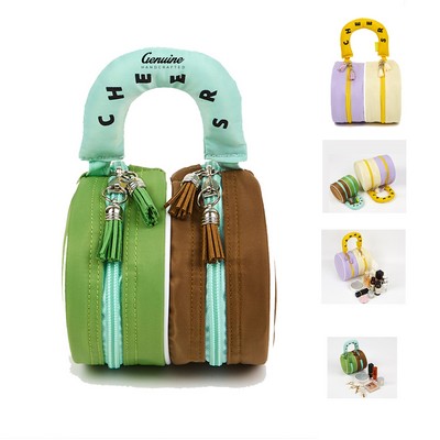 Nylon Cylinder Makeup Bag