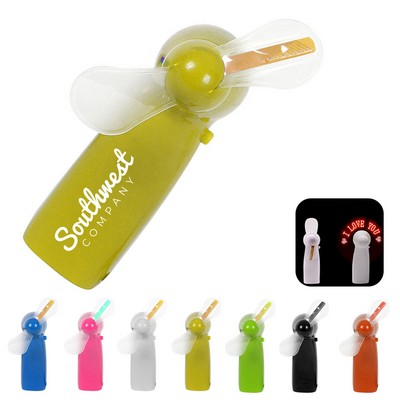 Plastic Led Handheld Fan