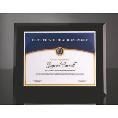 Black Glass Certificate Frame 11" X 14"