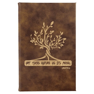 Leatherette Sketch Book with Unlined Notepad