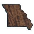 Walnut Finish State Plaque