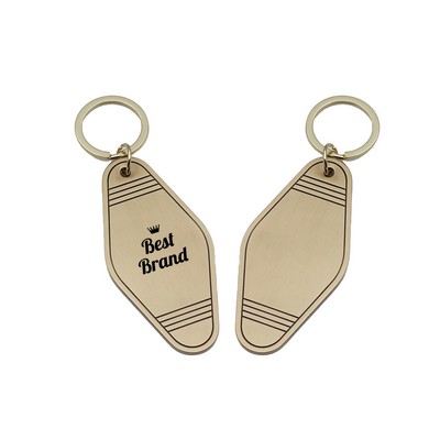 Diamond Shape Metal Metal Key Tag