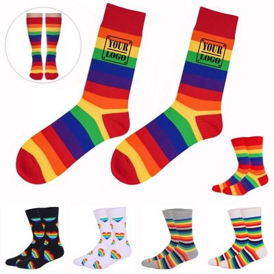 Pride Rainbow Cotton Socks