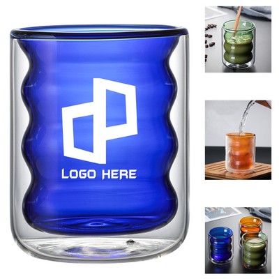 6.5Oz Double-Layer Spiral Cup Glasses