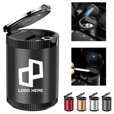 Pop-Up Lid Car Ashtray W/ Light