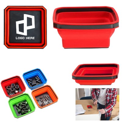 Collapsible Magnetic Tool Tray