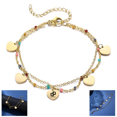 Stainless Steel Gold Love Bracelet