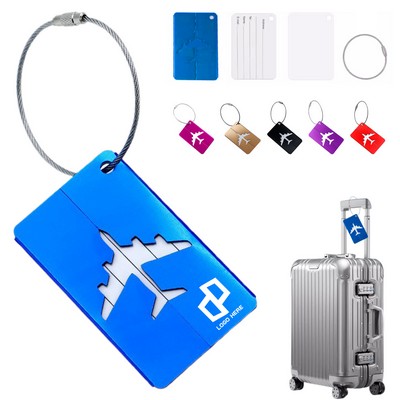 3.15 x 1.6" Aluminum Alloy Travel Luggage Tag