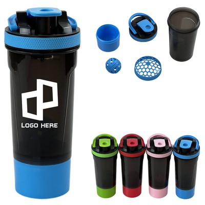 Two-Layer Bpa-Free Shaker Bottle Cup