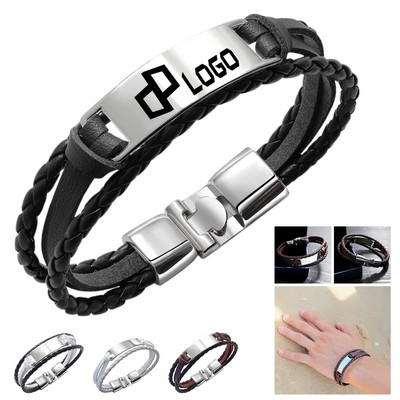 Genuine Leather Unisex Bracelets