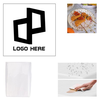 32 X 32" Disposable Tablecloth W/ Custom Packing Bag