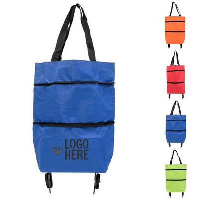 Collapsible Rolling Grocery Carrier Cart