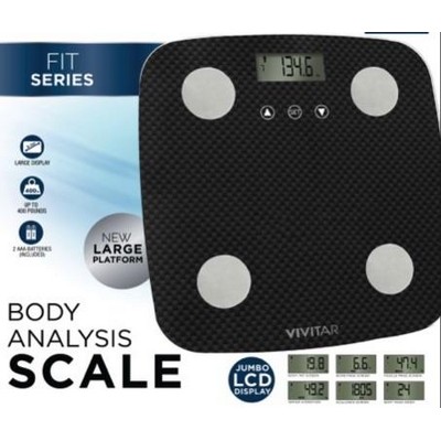Health, Beauty & Fitness Vivitar Digital Body Analysis Designer Scale - Charcoal
