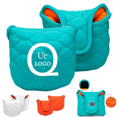 Square PU Golf Headcovers w/ Hook and Loop Closure