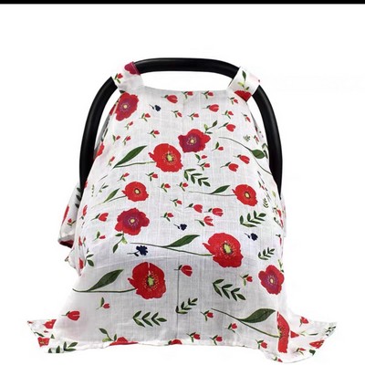 Universal Baby Car Seat Canopy Full Color Imprint Sun Shade Cover