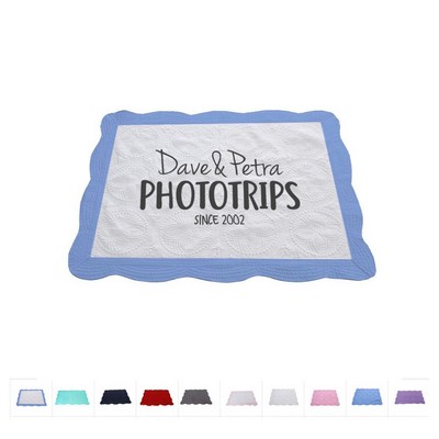 Stylish Baby Blanket with Whipstitch Edge