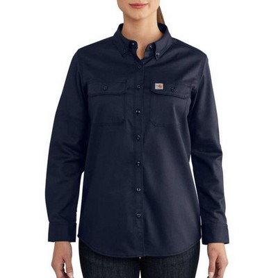 7 Oz. Carhartt® Flame Resistant Rugged Flex® Relaxed Fit Midweight Twill Long-Sleeve Shirt