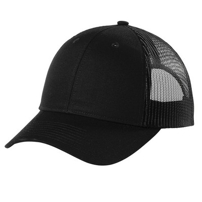 Port Authority Low-Profile Snapback Trucker Cap.