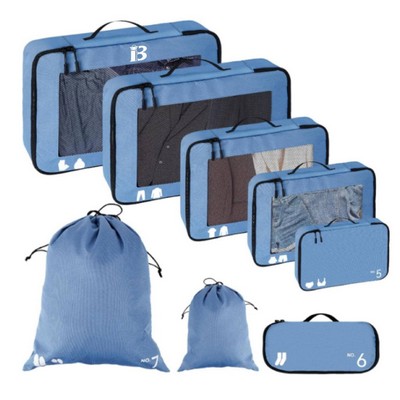 8 Pcs Lightweight Travel Luggage Packing Organizers Set