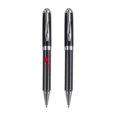 Carbon Fiber Textured Metal Gel Pen