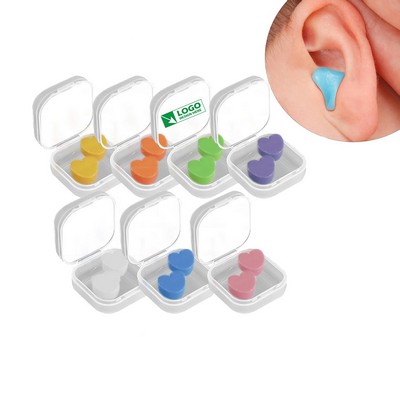 Silicone Earplugs With Small Case