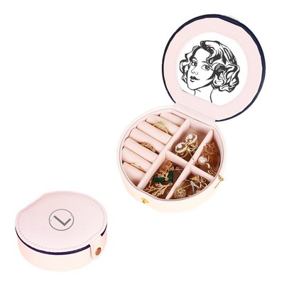 Jewelry Storage Box With A Mirror