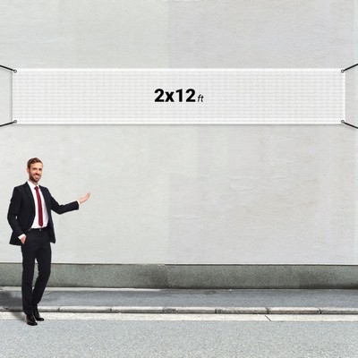 Custom 2' X 12' Mesh Banners