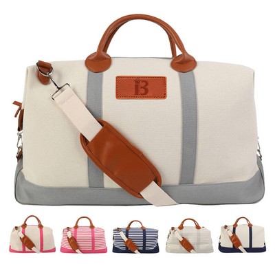 Canvas Leather Handle Bag