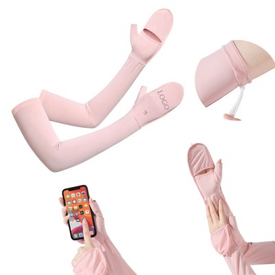 Women Sun Protection Arm Sleeve With Tumb Hole